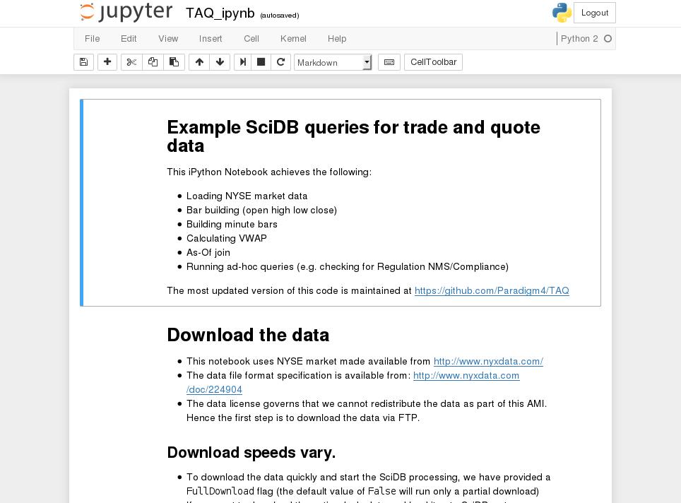 Jupyter screenshot